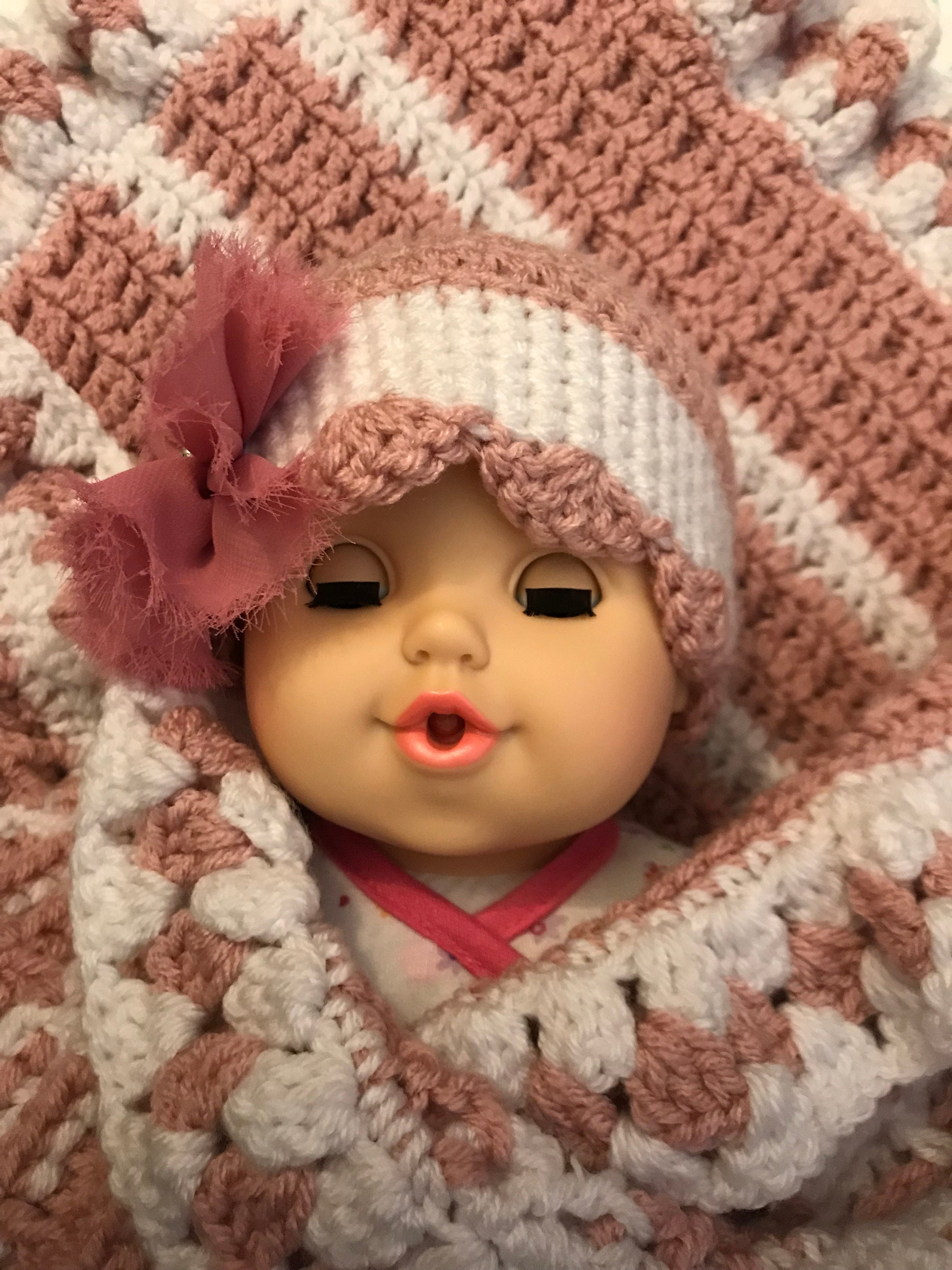 Newborn Baby Girl Blanket Handmade Crocheted Baby Blanket Etsy UK