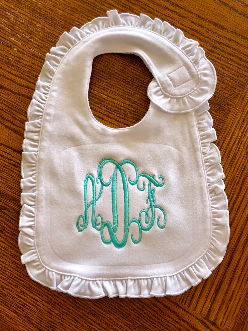 Monogrammed Burp Cloth Ans Bib Set Burp and Bib Set Monogrammed Bib