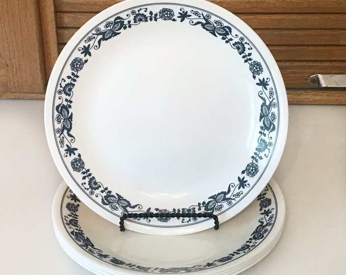 12pc Corelle Corning Old Town Blue Dinnerware, Featuring A Blue Floral