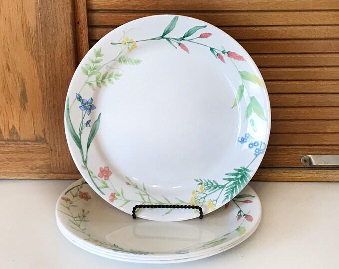 Corelle My Garden Dinner Plates Set of 5 10.50 Corelle Livingware Etsy