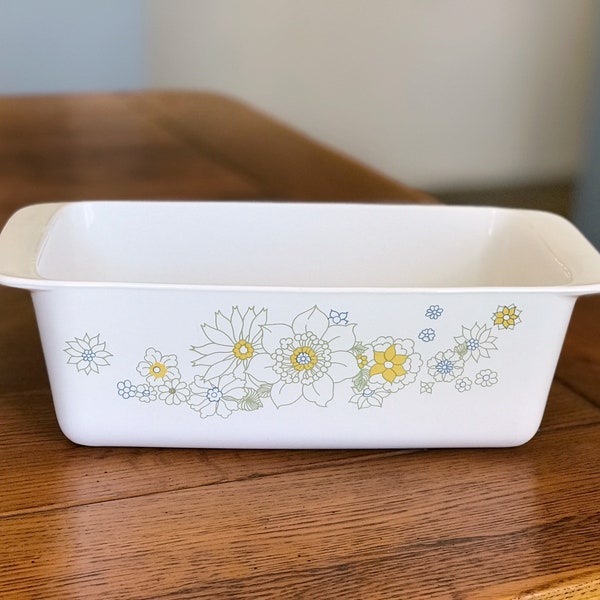 Corningware Floral Bouquet Loaf Pan - P-315-B  -2 Qt.