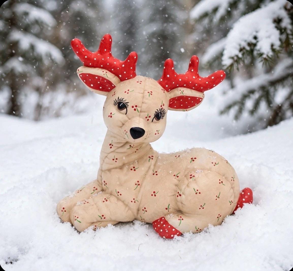 Softy Ceramic Reindeer - Etsy