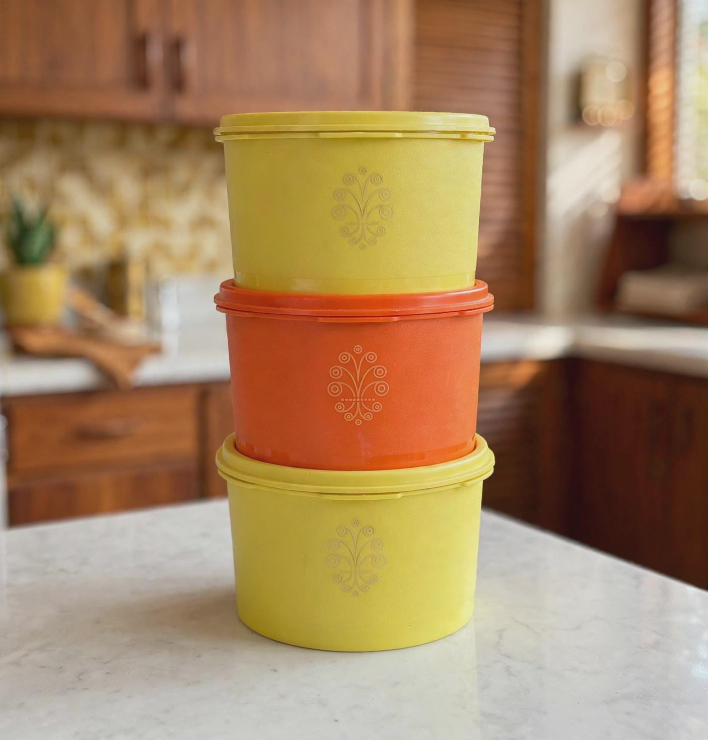 Tupperware Round Container - Etsy