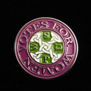 WSPU Women's Social & Political Union Votes For Women Suffragette Enamel Pin Badge