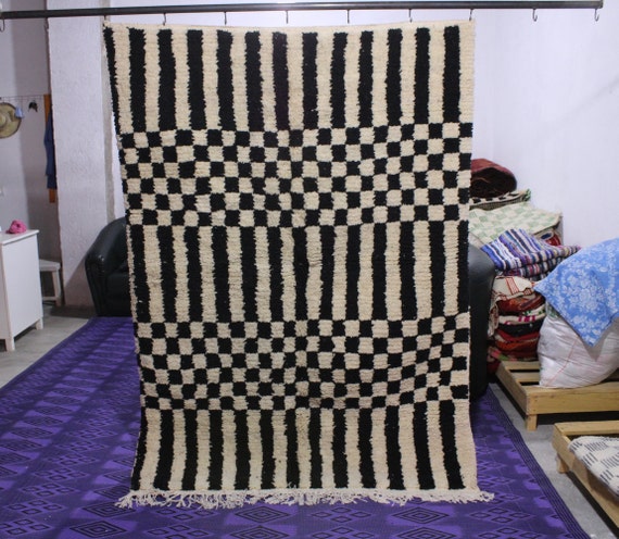 Ddp_a144_vintage Moroccan Large Beni Ourain Rugs Carpet Berber