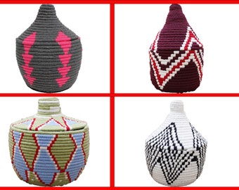 supplement handmade, African Basket, Woven Bowl, wall Basket , wicker basket, panier Berber box / braided Moroccan basket / ethnic basket
