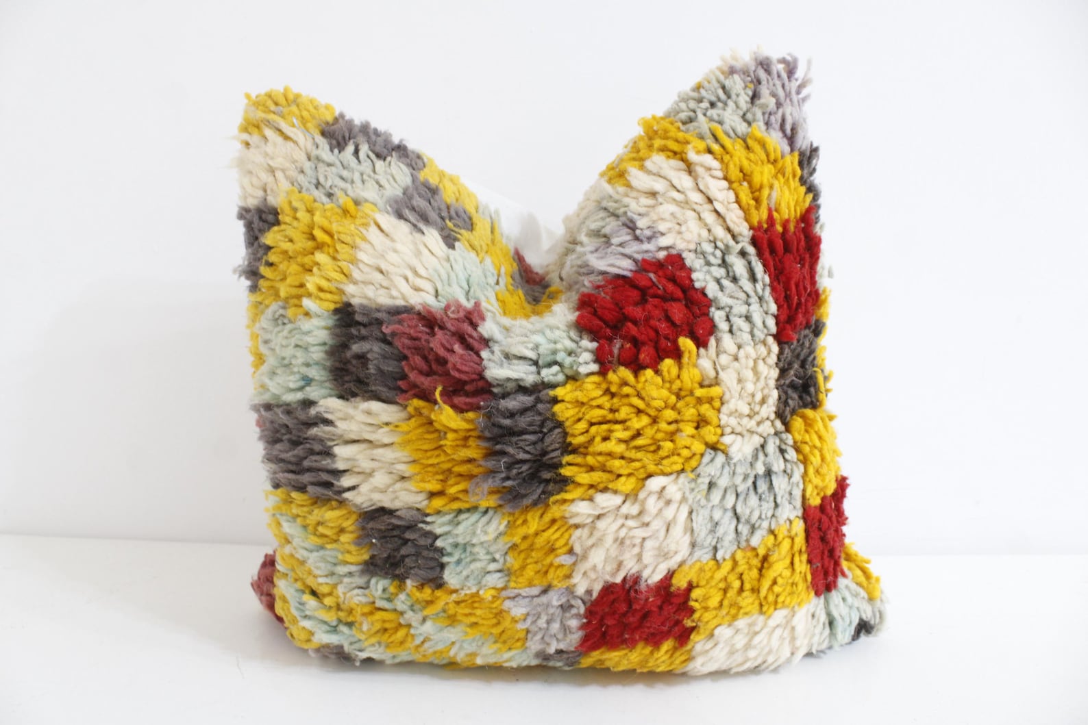 Vintage Moroccan Kilim Pillow Covers – Set of 2 Handwoven Wool — view 4