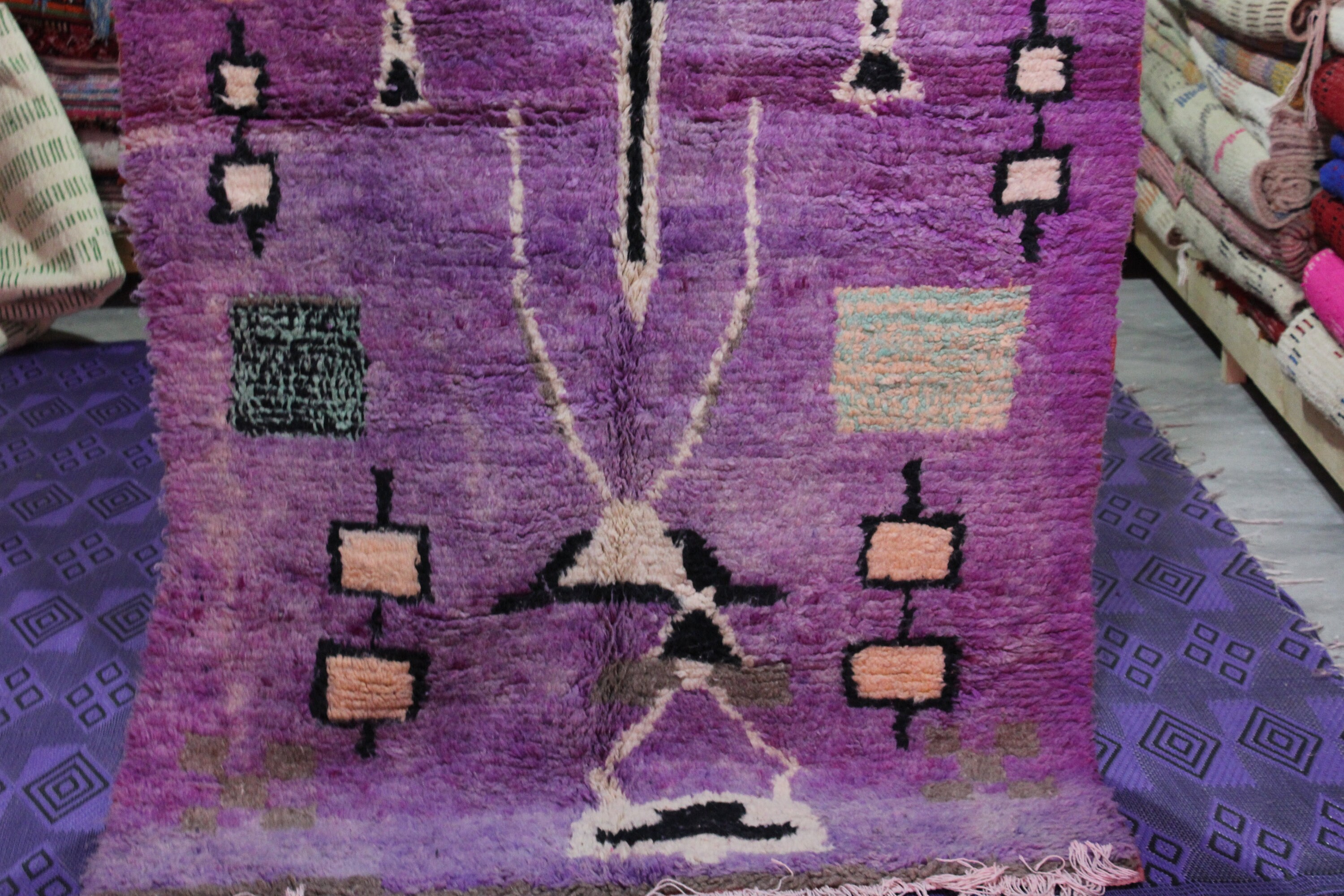 10c32_vintage Moroccan Carpet _ Azilal Carpet Berber Handmade Etsy