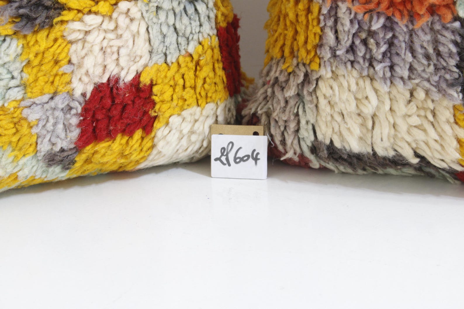 Vintage Moroccan Kilim Pillow Covers – Set of 2 Handwoven Wool — view 7
