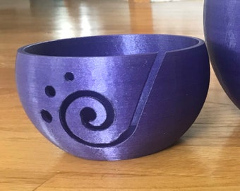 Glittery "Galaxy" Purple - Spiral Yarn Bowl