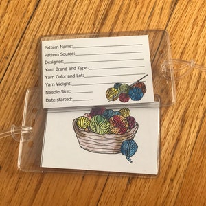 Knitting Project Bag Tags