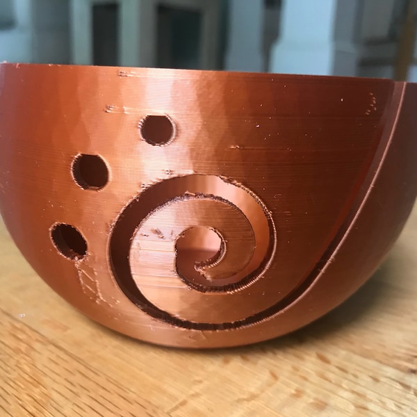 Silk Copper - Spiral Yarn Bowl