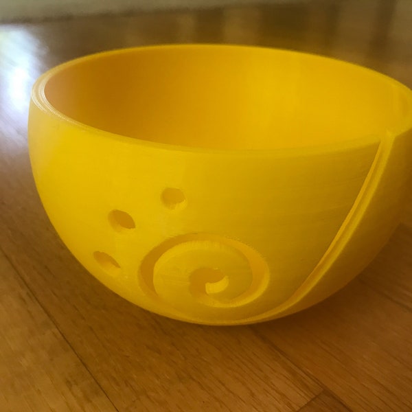 Solid Yellow - Spiral Yarn Bowl