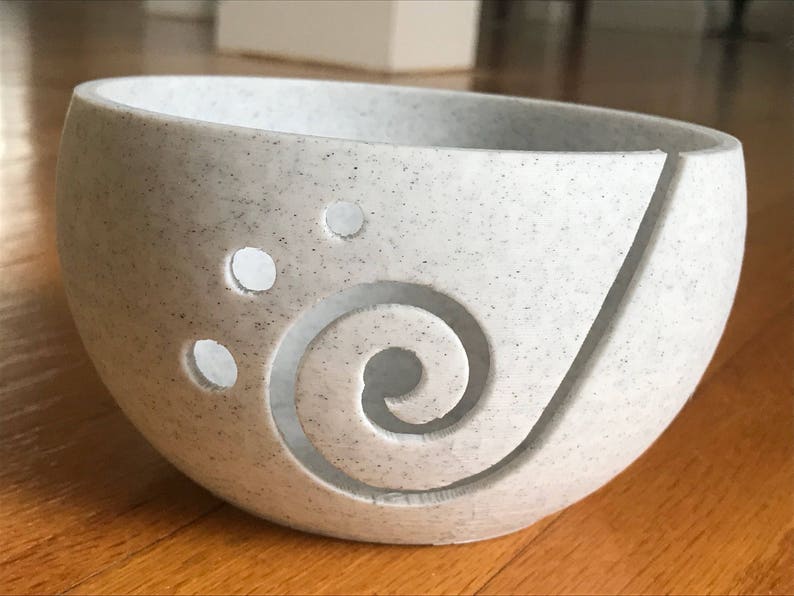 Marble Spiral Yarn Bowl image 1