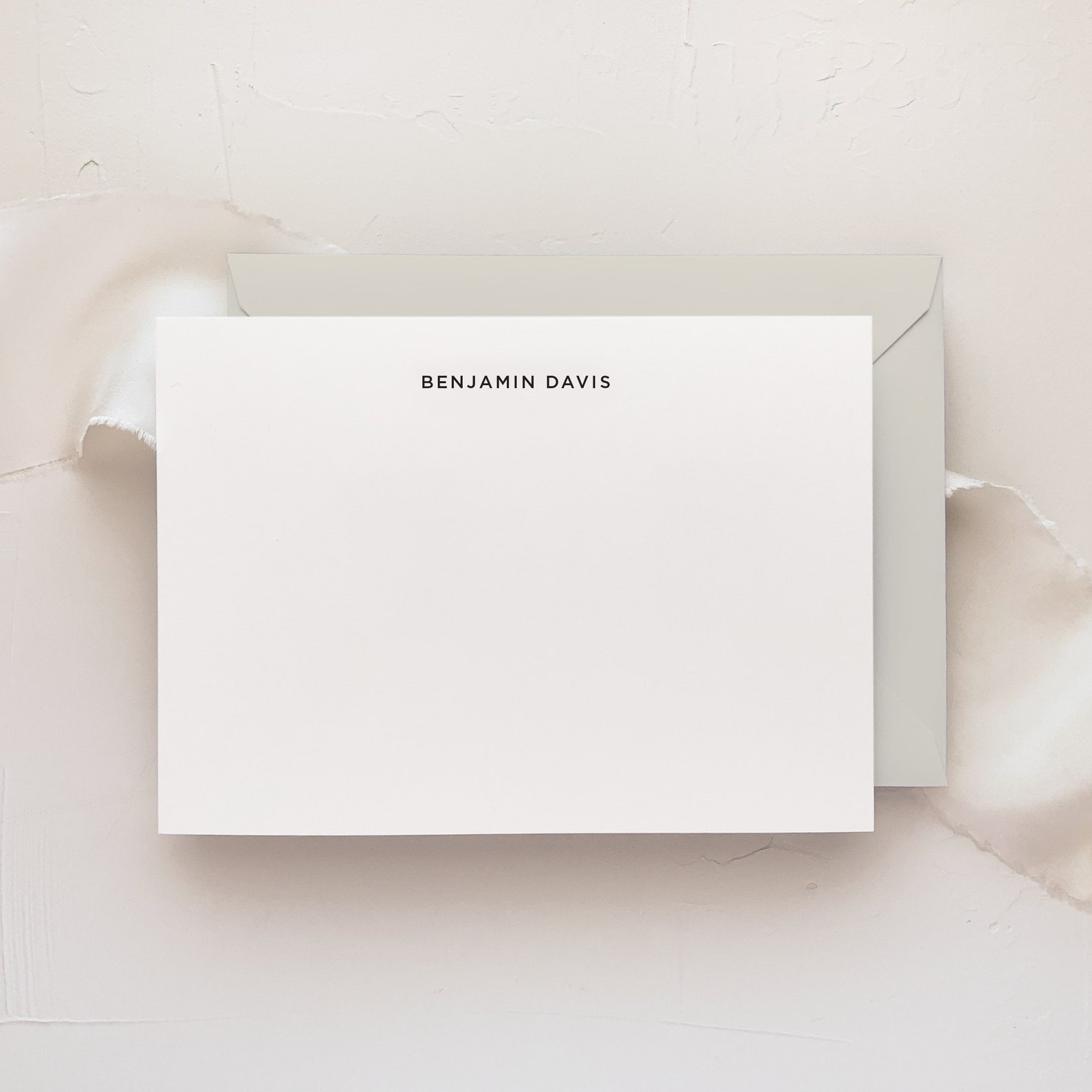 Masculine Stationery Set Simple Stationery Personalized Etsy