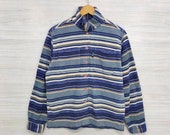 COCA COLA Fleece Jacket Vintage 90s Coca Cola Sweater Stripes Coca cola Buttondown Shirts Coca-Cola Multicolor Jacket