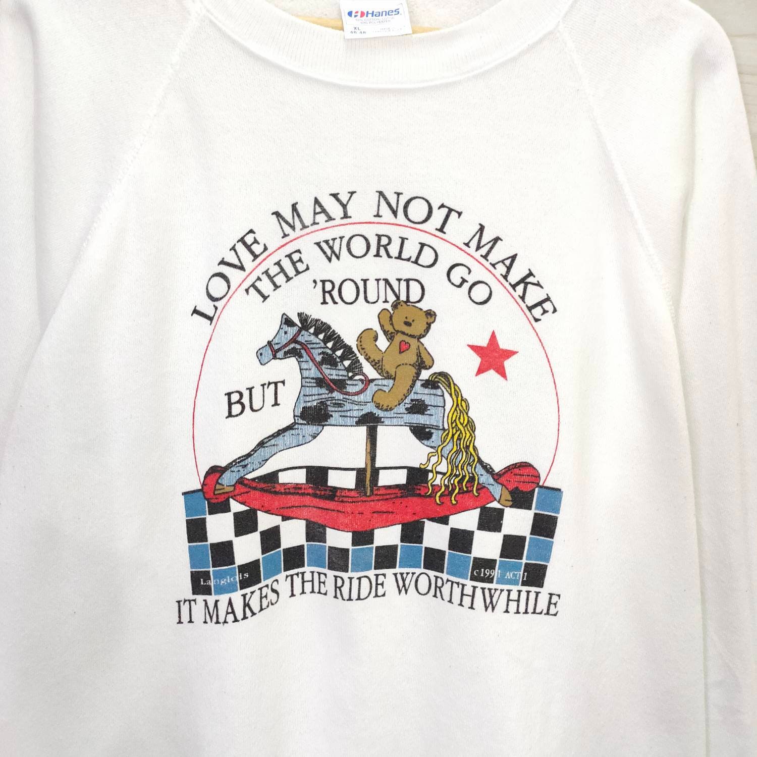 90s Funny Graphic Sweatshirt Environmental Artwear vintage 
