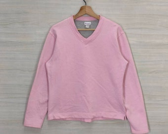 champion purple v neck sweatshirt