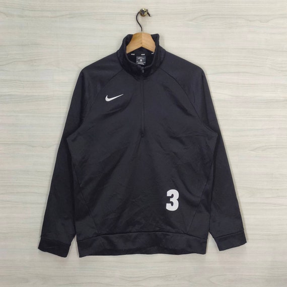Nike Track Top Quarter Zip Nike Training Nike Sportswear Black Size Medium Etsy Ireland
