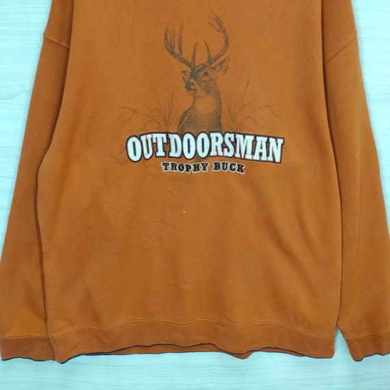 Deer Big Buck Sweatshirt Vintage Animal Print Out… - image 7
