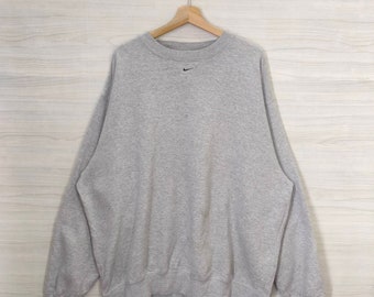 Pull Ras Du Cou Hanes Grand Sweat-shirt Vintage Hanes Uni Pull Bleu Marine Taille L - France