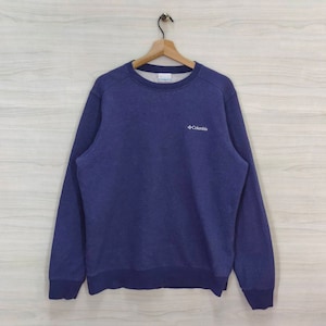 Vtg Columbia Crewneck Sweatshirt Medium Vintage Columbia Embroidery Sweater Jumper Pullover Navy Blue Size M