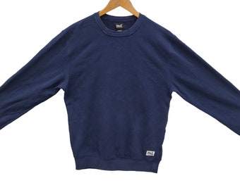 Everlast Crewneck Sweatshirt Vintage Everlast Sport Sweater Jumper Pullover Navy Blue Men s Small Size S Etsy