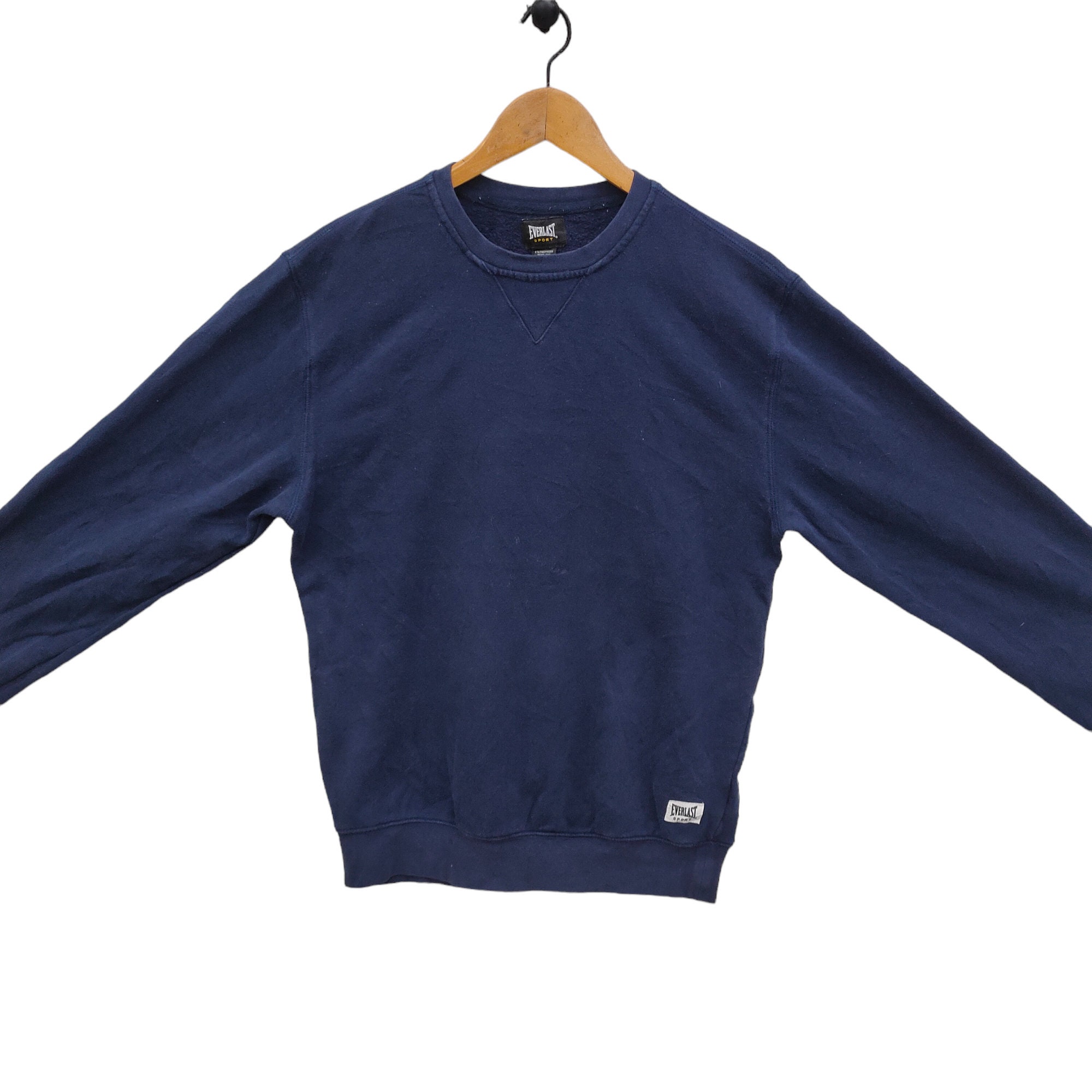 Everlast Crewneck Sweatshirt Vintage Everlast Sport Sweater Jumper Pullover Navy Blue Men s Small Size S Etsy