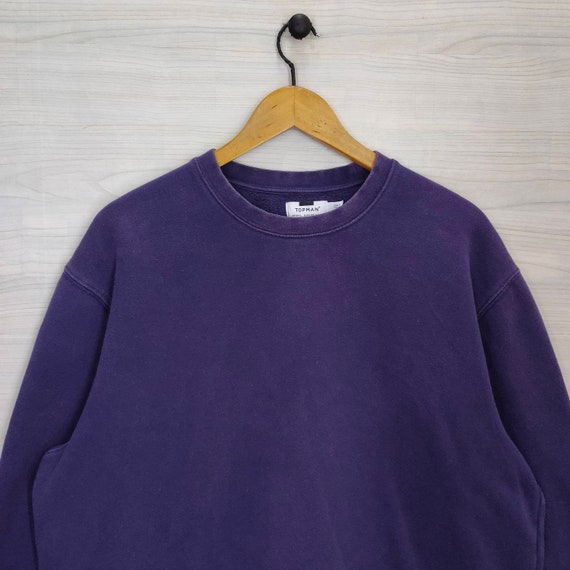 Topman Blank Sweatshirt Vintage Plain Sweater Jum… - image 3