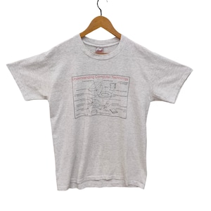 Maglietta Oneita Single Stitch vintage anni '90 con scritta Understanding Computer Technology