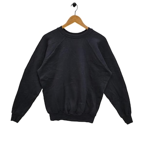 90s Bricks Athletic Blank Sweatshirt, Vintage Plain Sweater, Black Jumper, Blank Crewneck