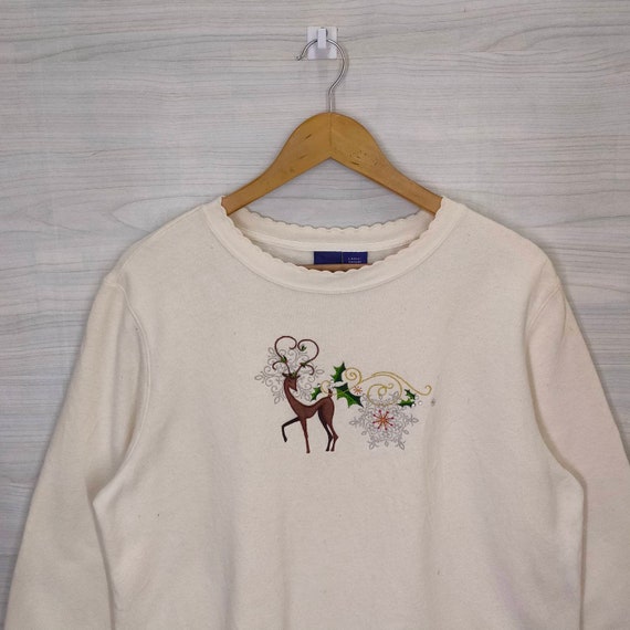 90s Basic Editions Sweatshirt Jumper Animal Print… - image 3