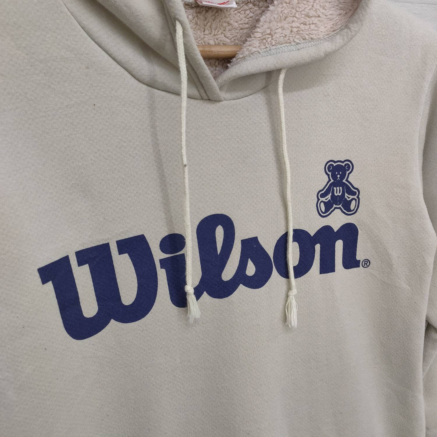 ヴィンテージ 90s ウィルソン ビッグロゴ刺繍 セーター ジャケット WILSON パーカー ヴィンテージ 90年代 ウィルソン スウェットシャツ