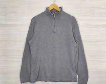 Calvin Klein Jumper Plain Medium Vintage Calvin Klein Sweatshirt Pullover CK Sweater Gray Size M