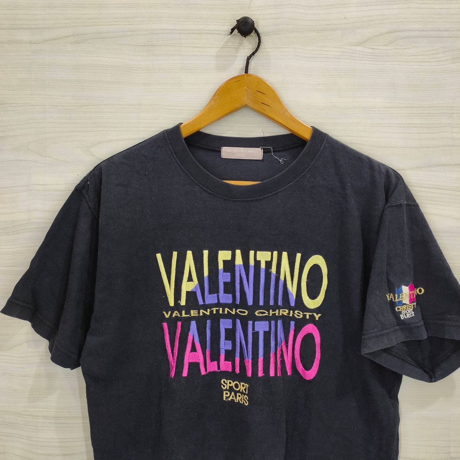 Vtg Valentino Christy Top Tee Large Vintage Valentino Christy
