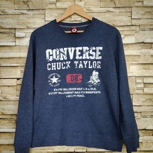 Vintage Converse Chuck Taylor Sweatshirts Converse All Star Pullover Sweater Large