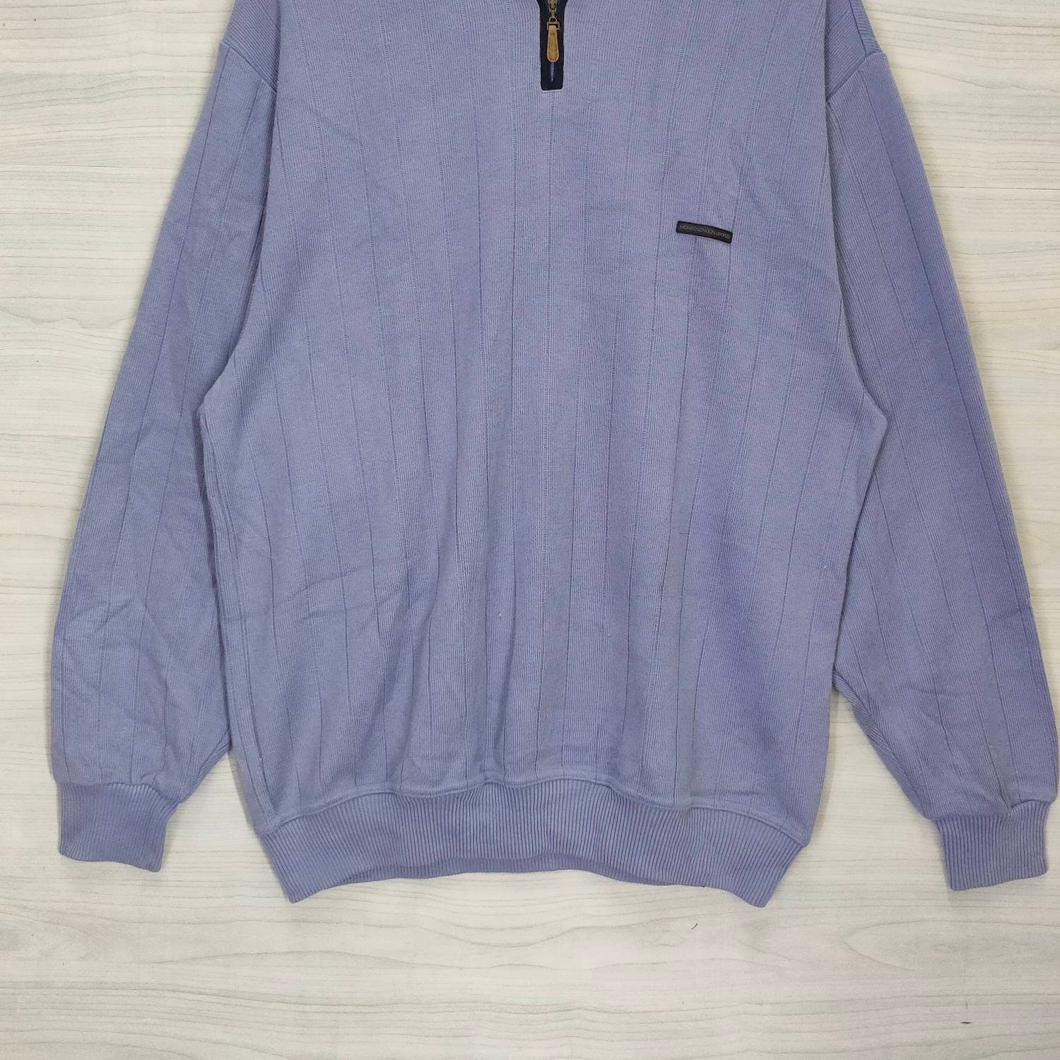 90s Michiko London Koshino Quarter Zip Sweater Large Vintage