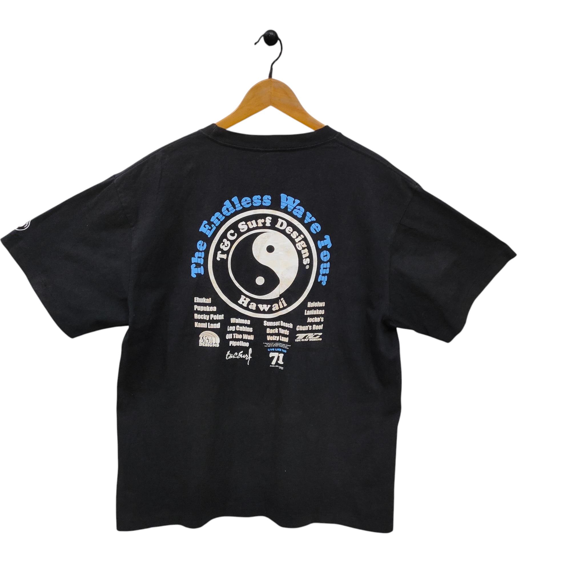 Vintage T&C Surf Designs Hawaii Tee – Single Stitch, Endless Wave