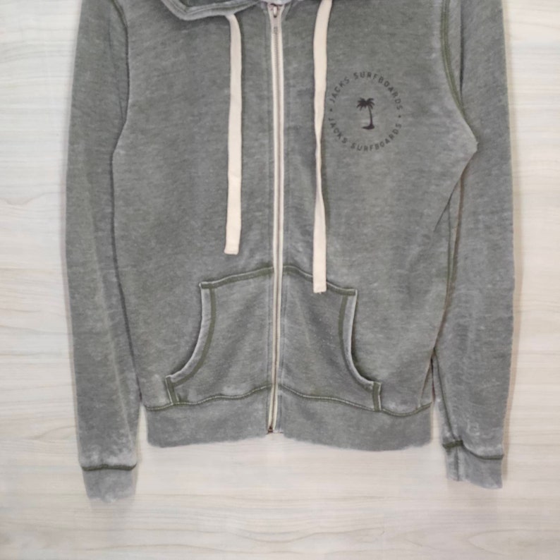 Jacks Surfboards Hoodie Vintage Jacks Surfer Ocean Wave Pattern