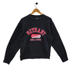Bethany College Sweatshirt Vintage Gear for Sports Sweater Jumper Crewneck Black