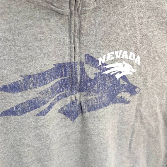 90s University of Nevada Quarter Zip Sweater Medi… - image 9