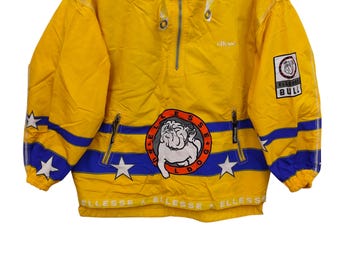 90s ellesse スキーパンツ 総柄 メンズ L イタリア製 バブル期 ELLESSE Ski Jacket Medium / Vintage Colorblock Winter Jacket