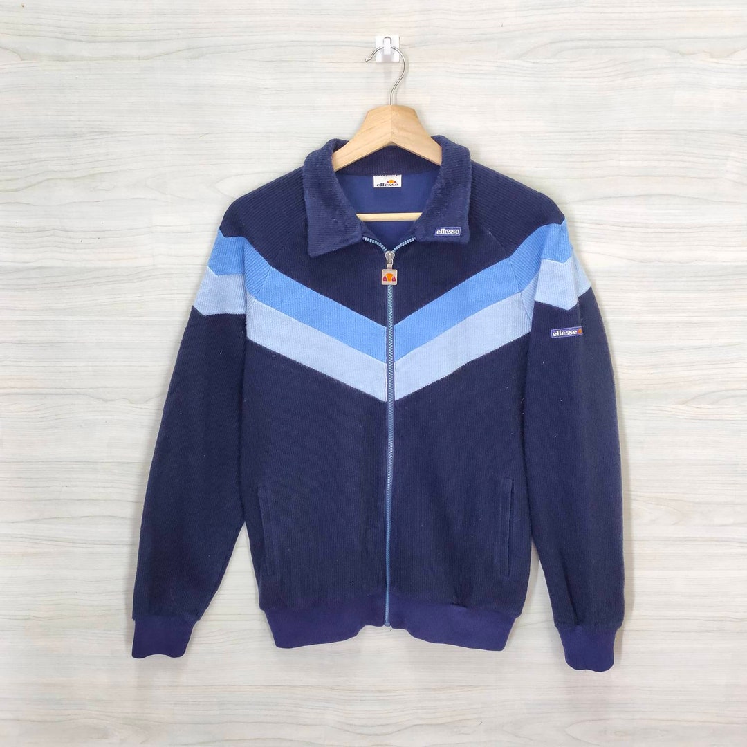 最高ファッション - 古着 y2k 90s ellesse ネイビー ストライプ