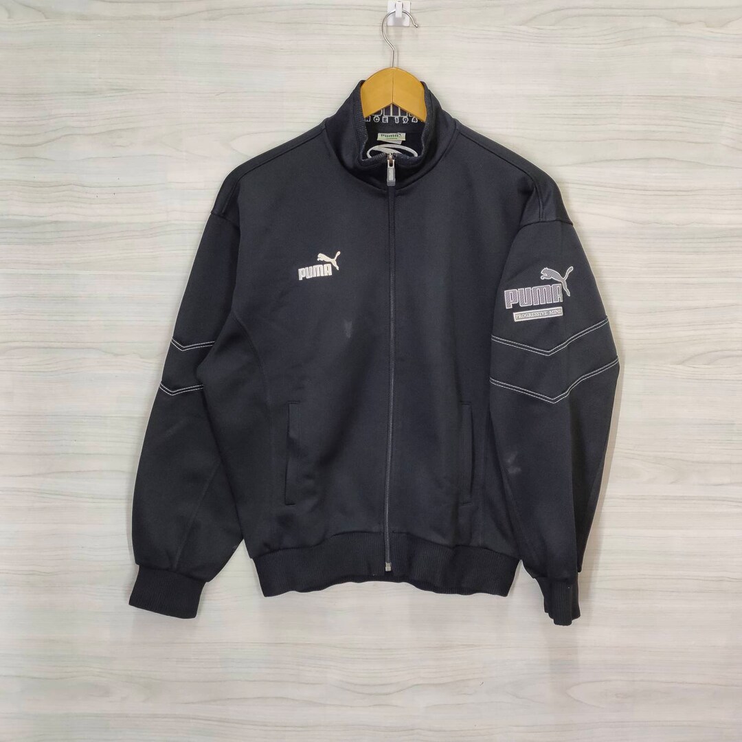 PUMA Track Top Vintage 90s Puma Tracksuit Training Jacket Puma Spellout Embroidery Small Logo Black Jacket Sweater Zipped Size L Large - Etsy PUMA Track Top Vintage 90s Puma Tracksuit Training Jacket Puma Spellout Embroidery Small Logo Black Jacket Sweater Zipped Size L Large - Etsy