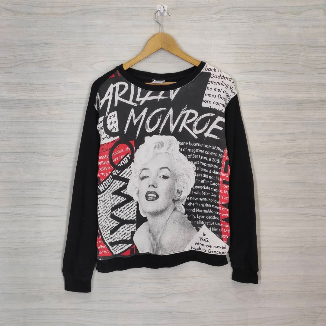 Marilyn Monroe Sweatshirt Vintage Marilyn Pullover Jumper - Etsy