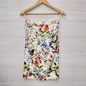 PINKY & DIANNE Skirt Flowers Print Skirt Godet Skirt Goret skirt Pencil Skirt Tube skirt Straight Multicolor Skirt Womens skirt Size 38