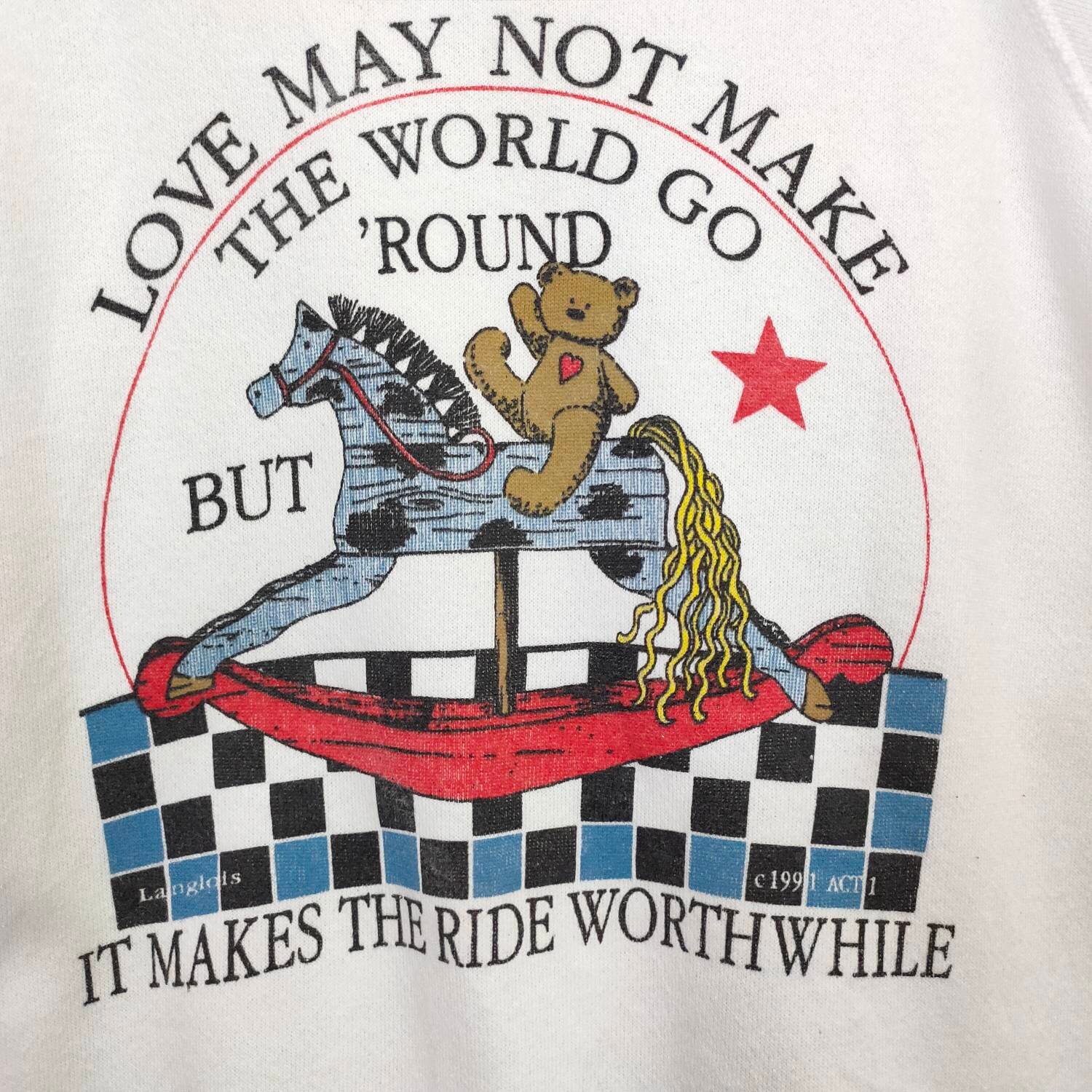 90s Funny Graphic Sweatshirt Environmental Artwear vintage 