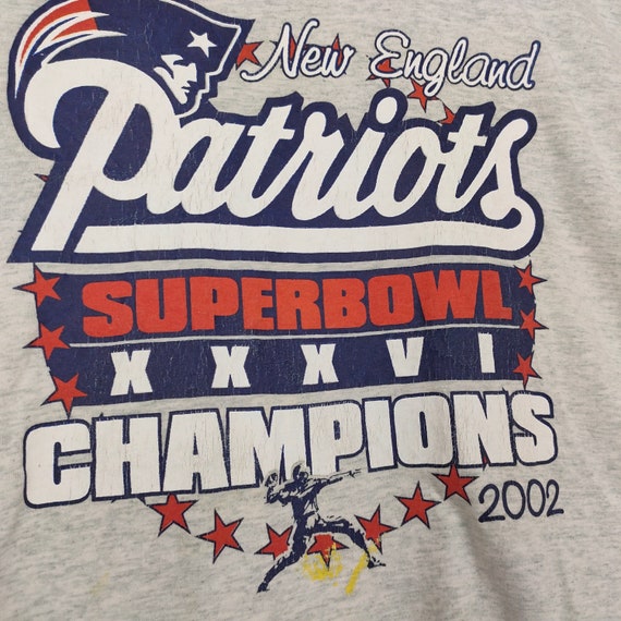 Y2K New England Patriots Tshirt X-Large Vintage 2… - image 6