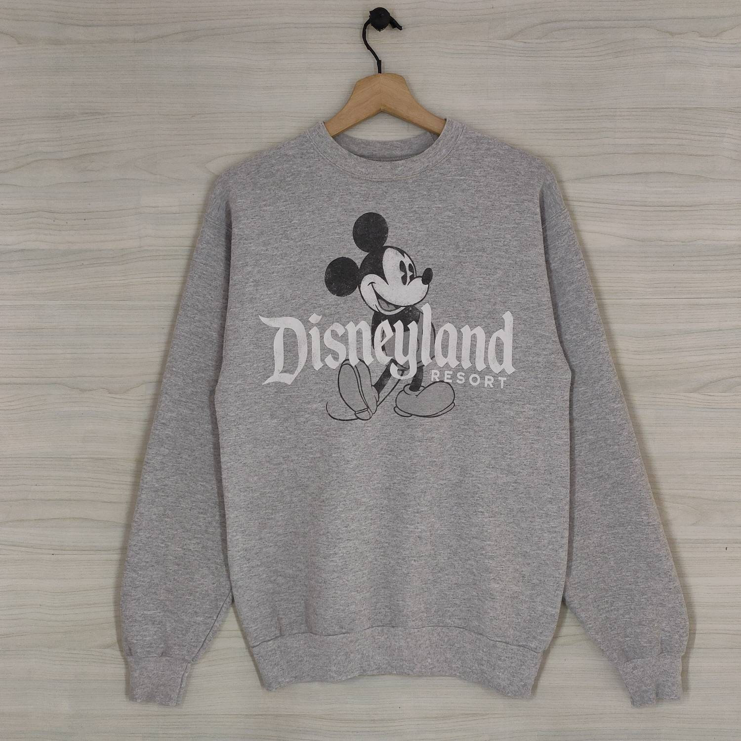 Y2K Disneyland Resort Sweatshirt Small Vintage Disneyland Mickey Mouse Sweater Jumper Pullover Crewneck Baggy Gray Size S Etsy