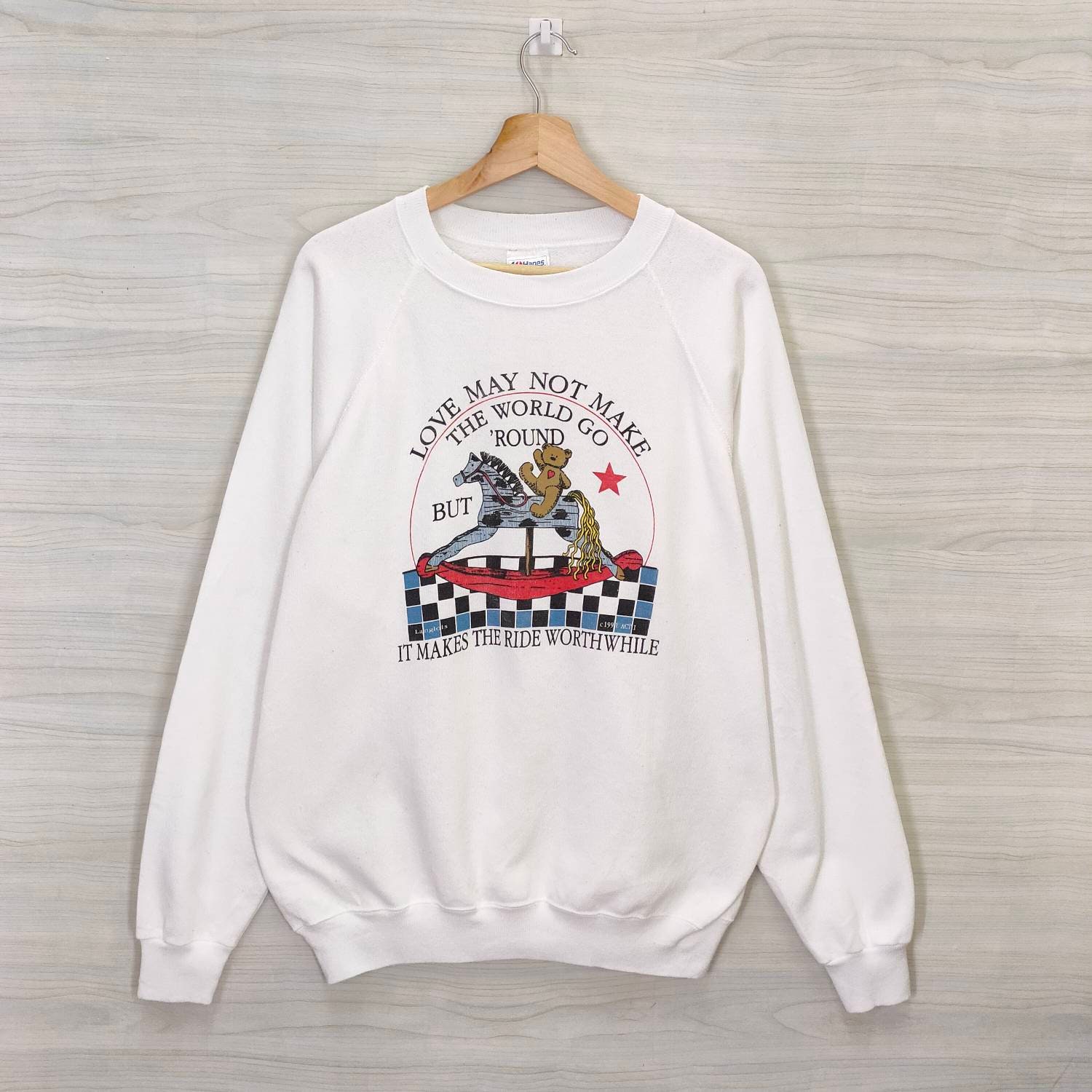 90s Funny Graphic Sweatshirt Environmental Artwear vintage 